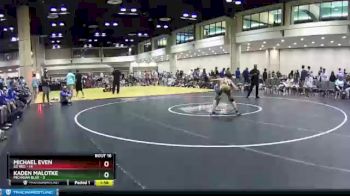 132 lbs Quarters & Wb (16 Team) - Kaden Malotke, Michigan Blue vs Michael Even, SD Red