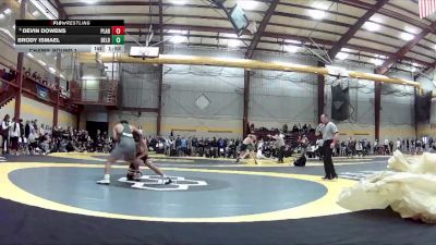 215 lbs Champ. Round 1 - Devin Dowens, Plainedge vs Brody Ismael, Delbarton