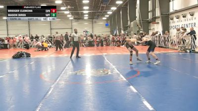 110 lbs Round 3 (12pm Friday) - Bridger Clemons, Terps Xpress vs Mason Bires, VA. Patriots