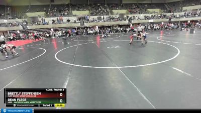 70 lbs Cons. Round 3 - Dean Flege, LAW - Lacrosse Area Wrestlers vs Brettly Steffensen, Flat Earth Wrestling Club