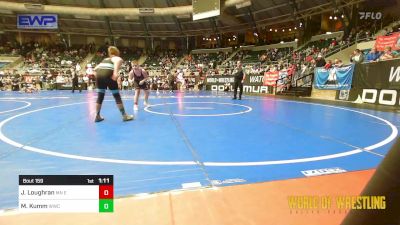 130 lbs 3rd Place - Jasper Loughran, MN Elite vs Marshall Kumm, WWC Predator Wrestling