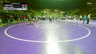 145 lbs Quarterfinal - Kirin Smith, Clovis West vs Daniela Lopez, Ridgeview