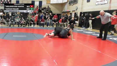 285 lbs Round Of 16 - Wellison Dos Santos, Milford vs Nathan Pailler, Mansfield