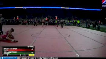 D2-125 lbs Semifinal - Nolan Larson, Sparta HS vs Owen Segorski, Lowell