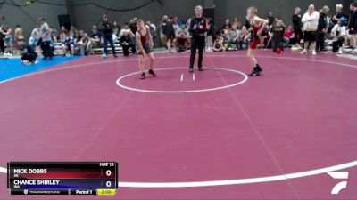 92 lbs 1st Place Match - Mick Dobbs, AK vs Chance Shirley, WA