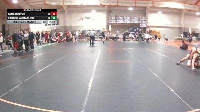 157 lbs 1st Place Match - Easton Worachek, UW Parkside vs Lane Button, Central Michigan