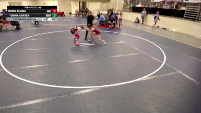 16U GIRLS - 105 lbs 1st Place Match - Kayla Pastika, Owatonna Wrestling Association vs Emilie Troster, Albert Lea Wrestling