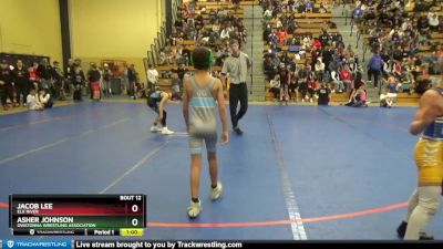 70 10U Champ. Round 1 - Jacob Lee, Elk River vs Asher Johnson, Owatonna Wrestling Association