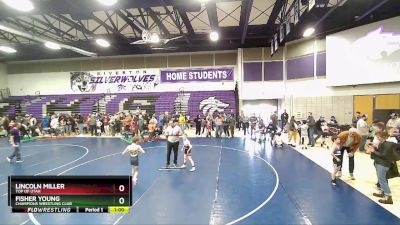 66 lbs 3rd Place Match - Lincoln Miller, Top Of Utah vs Fisher Young, Champions Wrestling Club