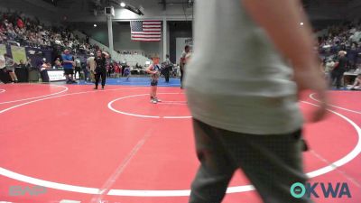 52 lbs Quarterfinal - Jaxen Henderson, Beggs Youth Wrestling Program vs Syllus Mcgonigal, Berryhill Wrestling Club