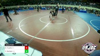 61 lbs Consi Of 8 #2 - Sascha Trujillo, Bison Takedown Club vs Cayse Barbee, West Texas Grapplers