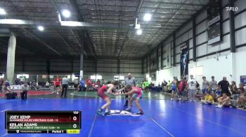 150 lbs Round 2 (3 Team) - Keilan Adams, BELIEVE TO ACHIEVE WRESTLING CLUB vs Joey Kemp, SLAUGHTER HOUSE WRESTLING CLUB