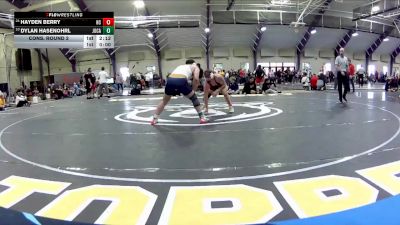 184 lbs Cons. Round 2 - Dylan Hasenohrl, John Carroll vs Hayden Berry, Hiram College