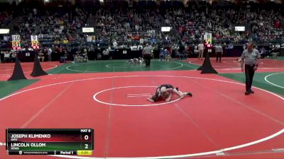 98 lbs Quarterfinal - Lincoln Ollom, HSWA vs Joseph Klimenko, GIR2