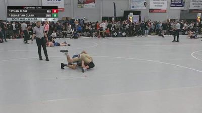 113 lbs Cons. Sub-quarters - Ethan Flom, Askren Wrestling Academy vs Sebastian Clark, 3F Wrestling