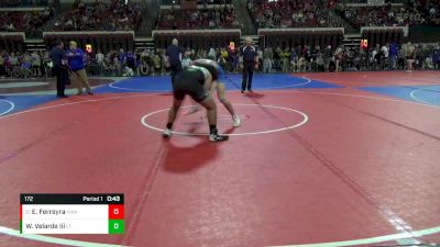 172 lbs Cons. Round 2 - Eugene (Geno) Ferreyra, Headwaters Wrestling Academy vs William Velarde Iii, Lander Tigers