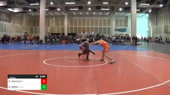 Consolation - Daniel Mancini, Virginia Tech-UN vs Kam Miller, Appalachian State-UN