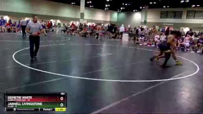 182 lbs Round 3 (6 Team) - Jarnell Livingstone, CLAW vs Demetri White, Bubbletown Mat