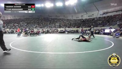B5A-126 lbs Semifinal - Tyler Misenheimer, Blanchard vs Maddox Jackson, Claremore
