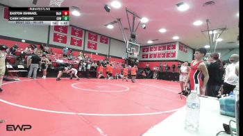 98 lbs Semifinal - Easton Ishmael, Broken Arrow Jh vs Cash Howard, Coweta