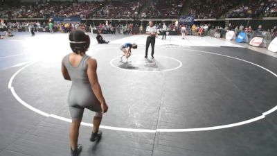 G 107 lbs Cons. Round 2 - Amaria Conrad, Destrehan Girls vs Addie Babineaux, West Feliciana Girls