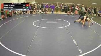 130 lbs Cons. Round 1 - Emery Tefft, Kelso vs Isabella Dewey, Sprague