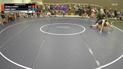 130 lbs Cons. Round 1 - Emery Tefft, Kelso vs Isabella Dewey, Sprague