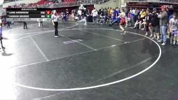 100 lbs Quarterfinal - Lane Anderson, Sutherland Youth Wrestling Club vs Carson Bruber, MWC Wrestling Academy
