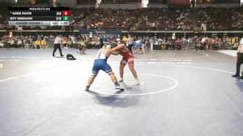 D 3 215 lbs Champ. Round 1 - Jett Bernard, St. Frederick vs Gabe David, Basile