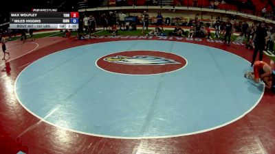 157 lbs Cons. Semis - Max Wolfley, Tennessee vs Miles Higgins, Hawaii