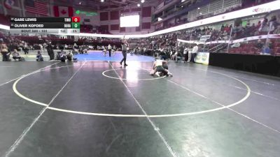 150 lbs 11th Place Match - Gabe Lewis, Timberline vs Oliver Kofoed, Borah