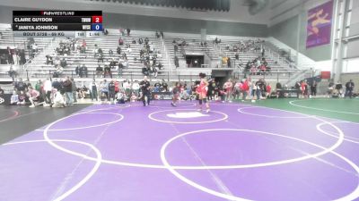69 kg Quarters - Claire Guydon, The Woodlands Highlander Wrestling Club vs Janiya Johnson, Wyoming Seminary