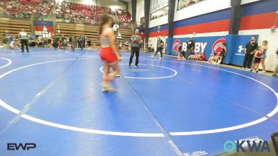 138 lbs Quarterfinal - Allie McCall, Fort Gibson Youth Wrestling vs Ki`Morah Cathey, HURRICANE WRESTLING ACADEMY