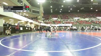 152 lbs Cons. Semi - Kegen Vanek, Cascade Little Guy Wrestling vs DJay Wipf, Montana Disciples