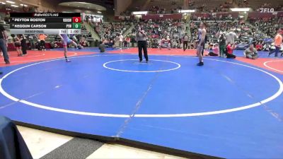 120 lbs Semifinal - Peyton Boston, Van Buren High School Wrestling vs Keggun Carson, PrimeTime Youth Wrestling