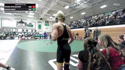 106 lbs Quarterfinals (8 Team) - Braylon Schell, Watertown vs Isaac Weerheim, Brandon Valley