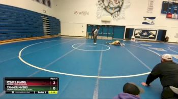 84 lbs Quarterfinal - Wyatt Blank, Lovell Middle School vs Tanner Myers, Thermopolis Middle School