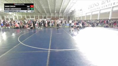 57 lbs Cons. Round 2 - Stone Christenson, Champions Wrestling Club vs Owen Childs, Champions Wrestling Club