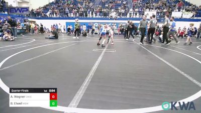 70 lbs Quarterfinal - Avery Wagner, Choctaw Ironman Youth Wrestling vs Braxton Elwell, Mustang Bronco Wrestling Club