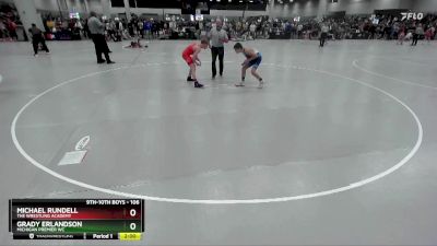 106 lbs Champ. Round 3 - Grady Erlandson, Michigan Premier WC vs Michael Rundell, The Wrestling Academy