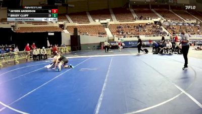 132-D3 Quarterfinal - Jayden Anderson, Yuma High School vs Brody Cluff, Show Low High School