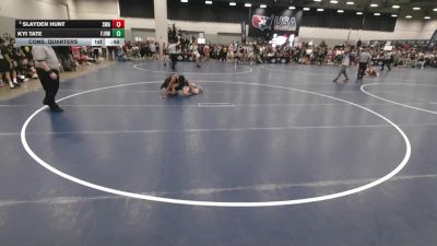 120 lbs Cons. Quarters - Slayden Hunt, Shelton Wrestling Academy vs Kyi Tate, FH Jr Vikings Wrestling Club