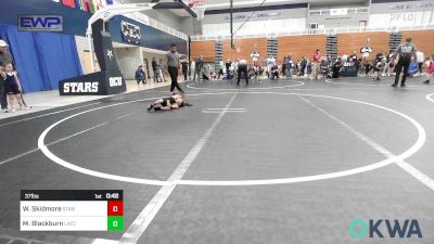 37 lbs Quarterfinal - Willie Skidmore, Standfast OKC vs Manny Blackburn, Little Axe Takedown Club