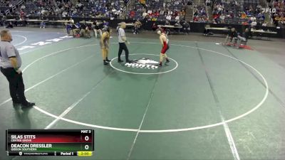 157 lbs Semifinal - Silas Stits, Center Grove vs Deacon Dressler, Gibson Southern