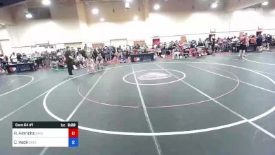 65 kg Cons 64 #1 - Riis Hinrichs, Oregon vs Cael Keck, Greater Heights Wrestling