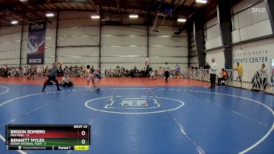 84 lbs Rd# 9- 2:15pm Saturday Final Pool - Brison Romero, Mile High vs Bennett Myles, NCWAY National Team