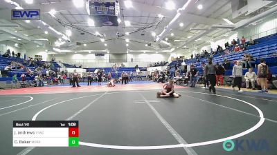 80 lbs 3rd Place - Jeremiah Andrews, Team Tulsa Wrestling Club vs Chance Baker, Morris Eagle Wrestling Club