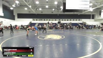 165 lbs Cons. Round 4 - Matthew Rivas, El Dorado vs Andrew Pena, Temescal Canyon