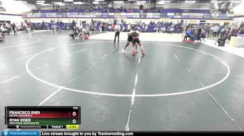 174 lbs Cons. Round 4 - Ryan Riser, Wisconsin-Whitewater vs Francisco Endi, Pacific University