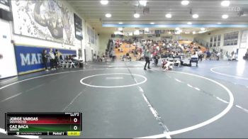 113 lbs Cons. Round 2 - Jorge Vargas, Westminster vs Caz Baca, Servite